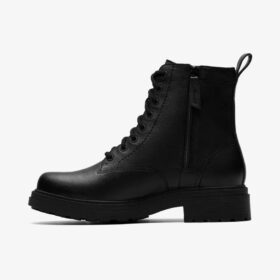 Damstövletter i svart läder, modell Orinoco3, Ankelboots