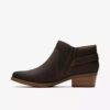 Danyelle Gema ankelboots i oljat läder i färgen taupe för dam Danyelle Gema ankelboots i oljat läder i färgen taupe för dam