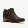 Danyelle Gema ankelboots i oljat läder i färgen taupe för dam Danyelle Gema ankelboots i oljat läder i färgen taupe för dam