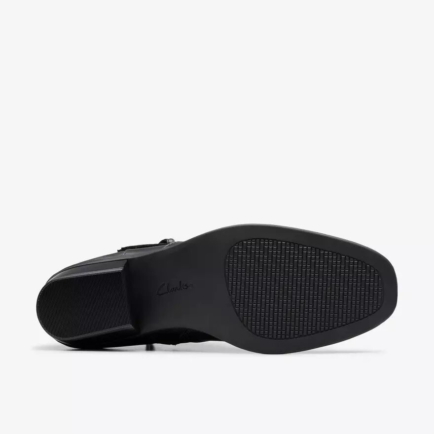Danyelle Wish svarta läderankelboots för dam Danyelle Wish svarta läderankelboots för dam
