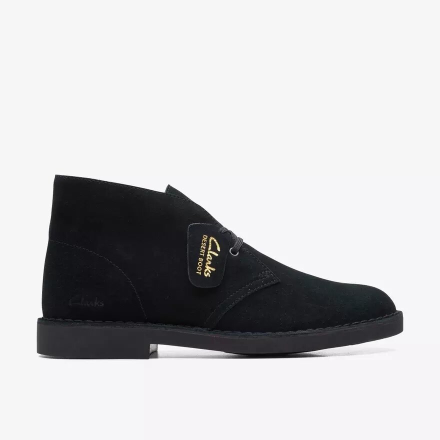 Desert Boot Evo för herr i svart mocka, chukka Desert Boot Evo för herr i svart mocka, chukka
