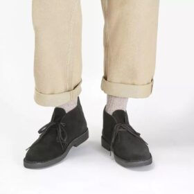Desert Boot Evo för herr i svart mocka, chukka