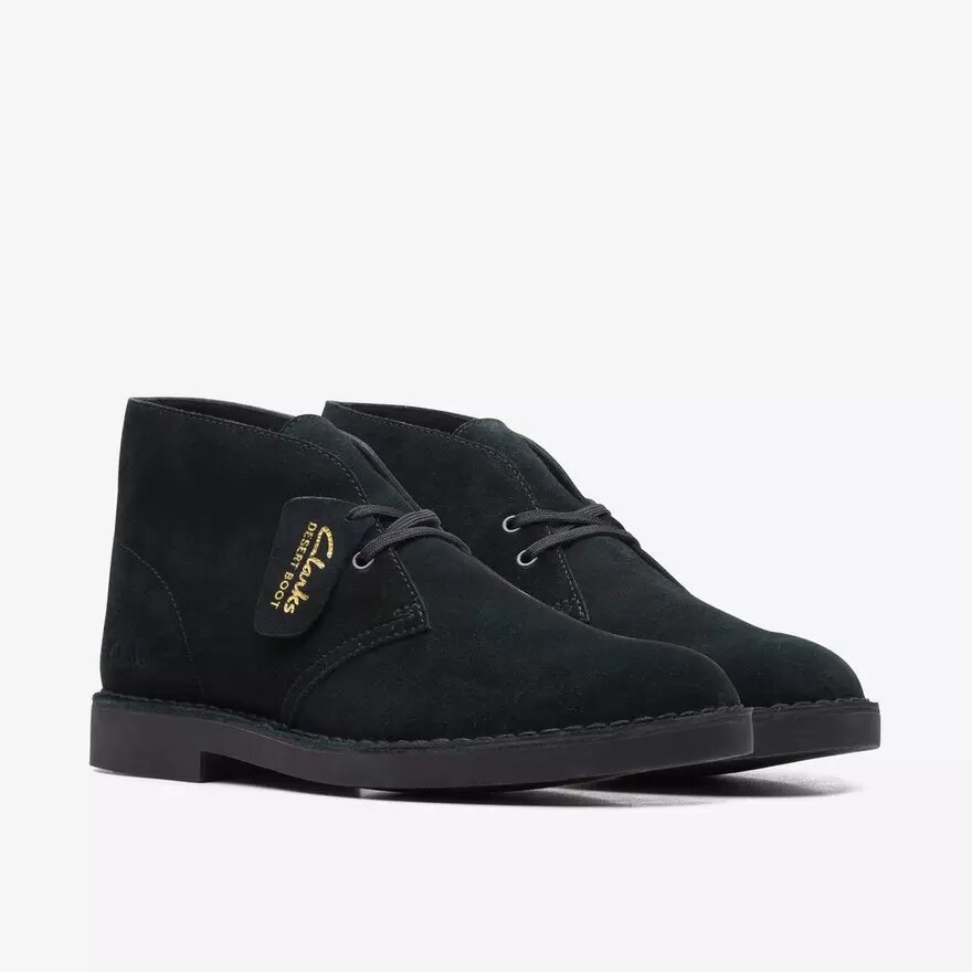 Desert Boot Evo för herr i svart mocka, chukka Desert Boot Evo för herr i svart mocka, chukka