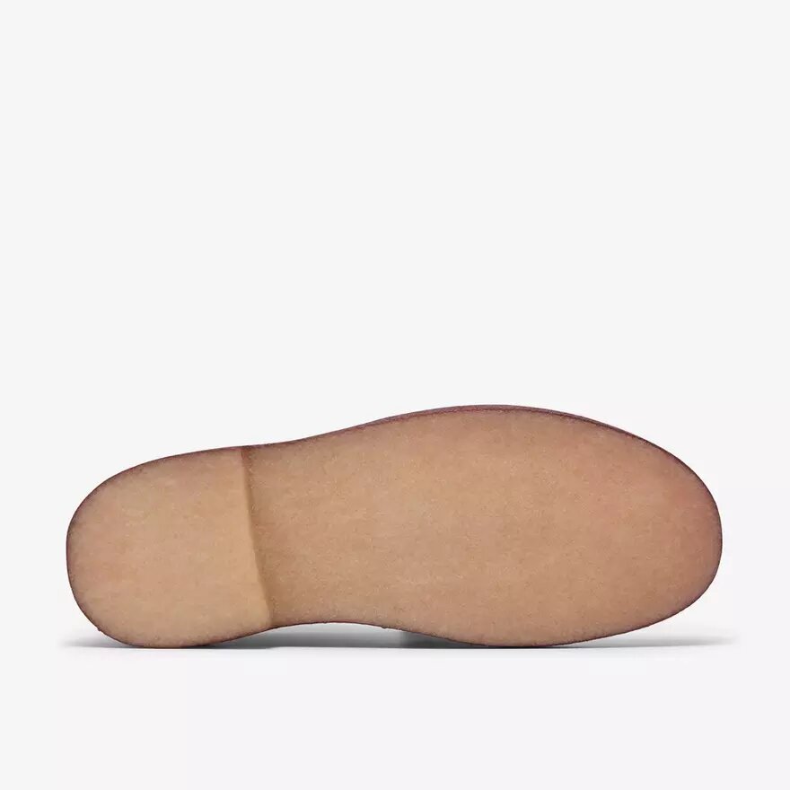 Desert Boot för herr i vitt läder Desert Boot för herr i vitt läder