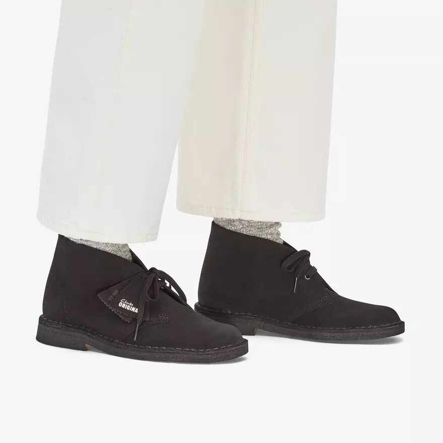 Desert boots för damer i svart mocka Desert boots USA Desert boots för damer i svart mocka Desert boots USA