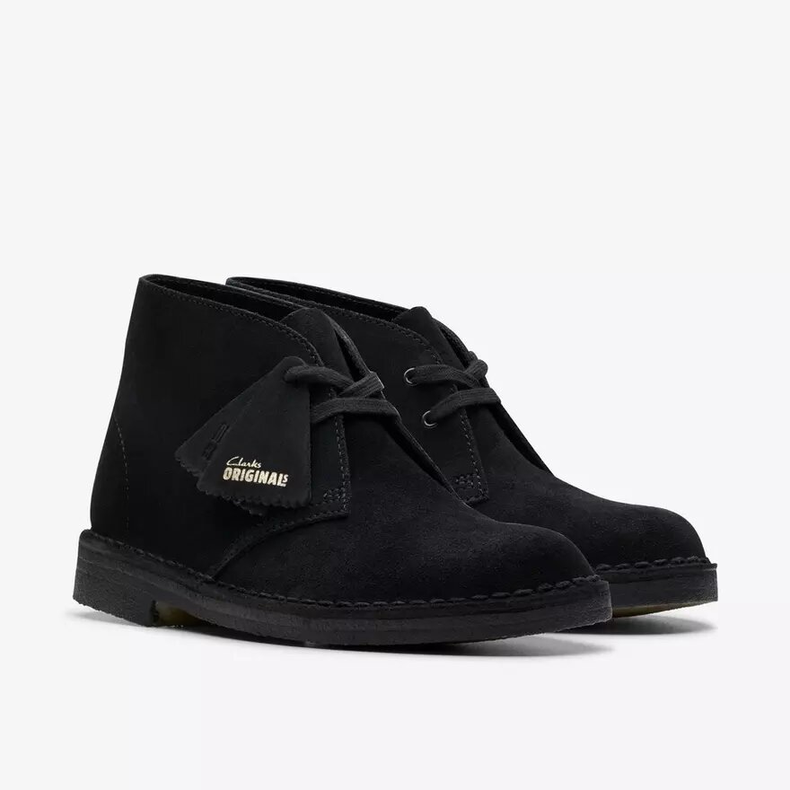 Desert boots för damer i svart mocka Desert boots USA Desert boots för damer i svart mocka Desert boots USA