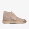 Desert boots för män i sandfärgat mocka – USA