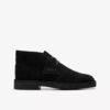 Desert boots för pojkar, äldre modell, svarta Ankelboots i mocka, USA Desert boots för pojkar, äldre modell, svarta Ankelboots i mocka, USA