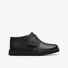 Desert Trek för äldre barn – svart läder-Desert Boot