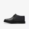 Desert Trek för äldre barn – svart läder-Desert Boot