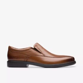Dresslite Step-loafers för herr i mörkbrunt läder