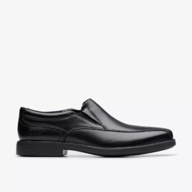 Dresslite Step – svart läderloafer för herr