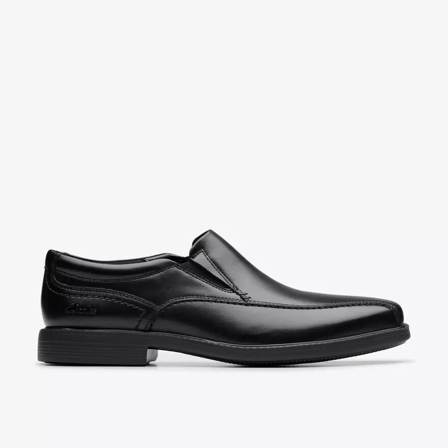 Dresslite Step – svart läderloafer för herr Dresslite Step – svart läderloafer för herr
