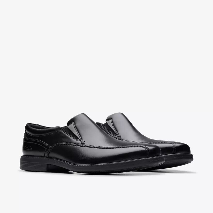 Dresslite Step – svart läderloafer för herr Dresslite Step – svart läderloafer för herr