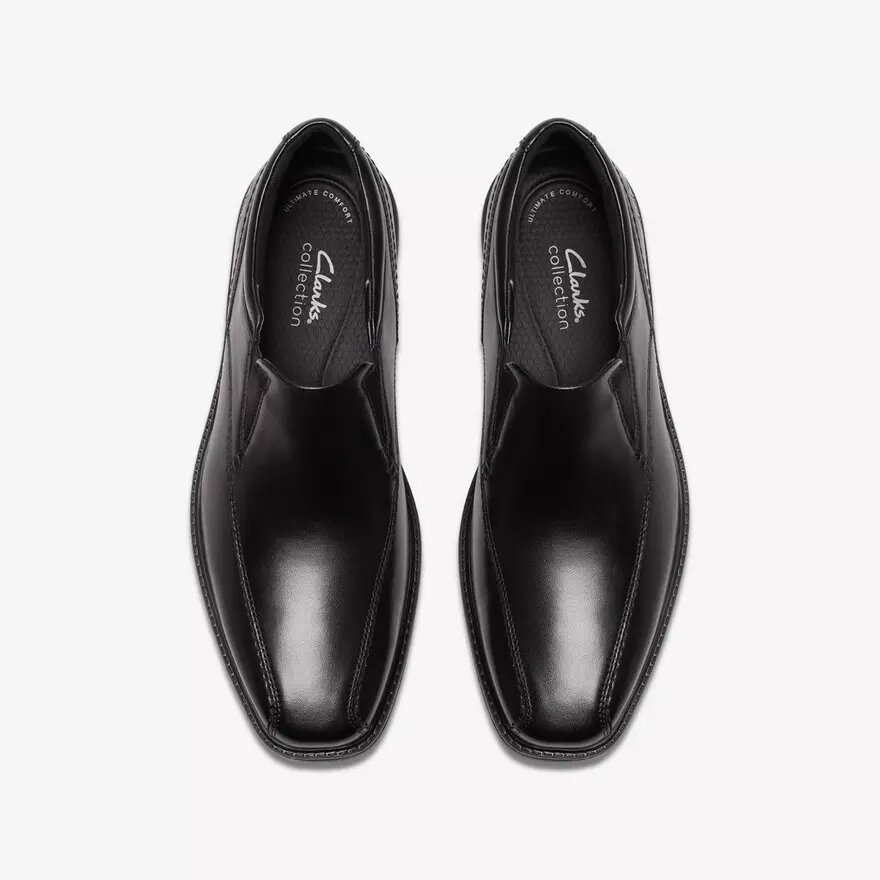 Dresslite Step – svart läderloafer för herr Dresslite Step – svart läderloafer för herr