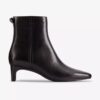 Edina Up svarta läderankelboots för dam Edina Up svarta läderankelboots för dam