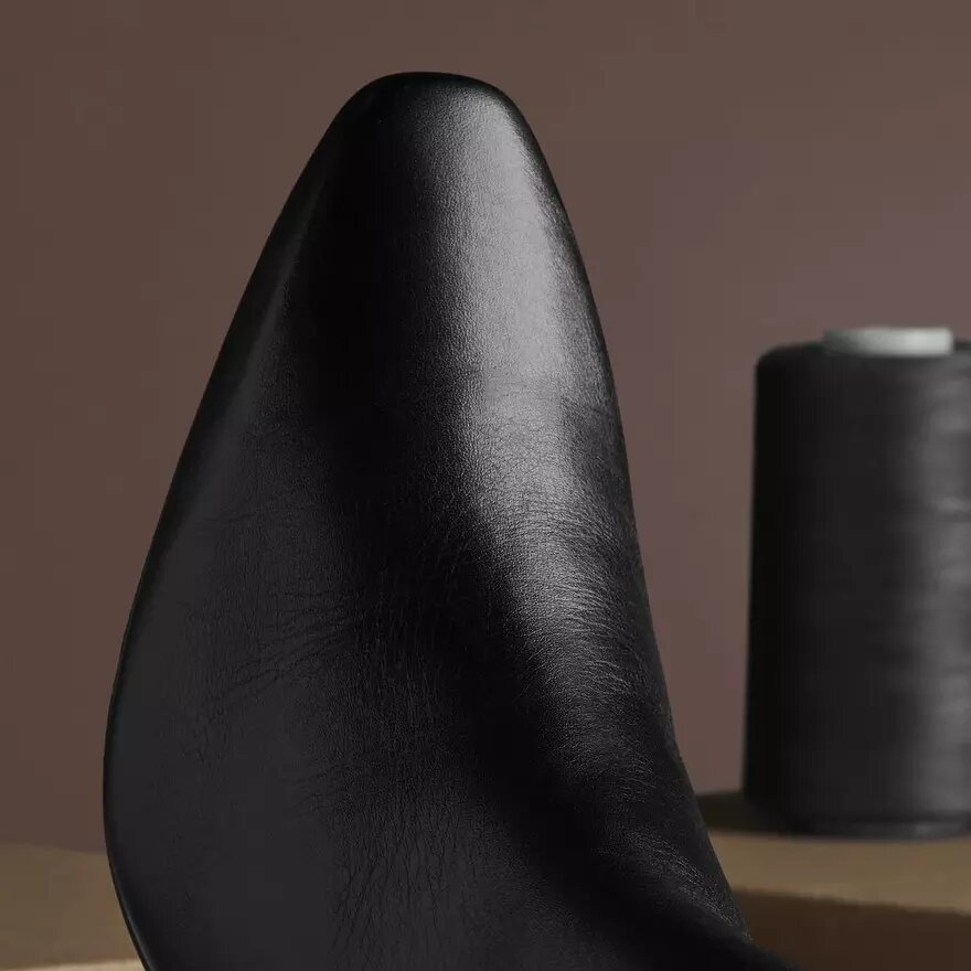 Edina Up svarta läderankelboots för dam Edina Up svarta läderankelboots för dam