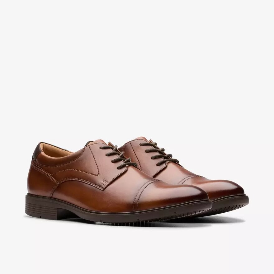 Eldredge Cap mörkbruna Oxfords i läder för herr | Clark’s Eldredge Cap mörkbruna Oxfords i läder för herr | Clark’s