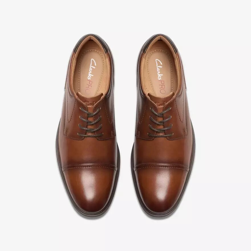 Eldredge Cap mörkbruna Oxfords i läder för herr | Clark’s Eldredge Cap mörkbruna Oxfords i läder för herr | Clark’s