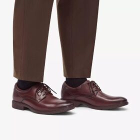 Eldredge – mörkbruna Oxfords i slätt läder för herr | Clarks