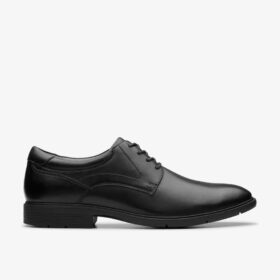 Eldredge-Oxfords för herr i svart läder | Clark’s
