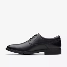 Eldredge-Oxfords för herr i svart läder | Clark’s