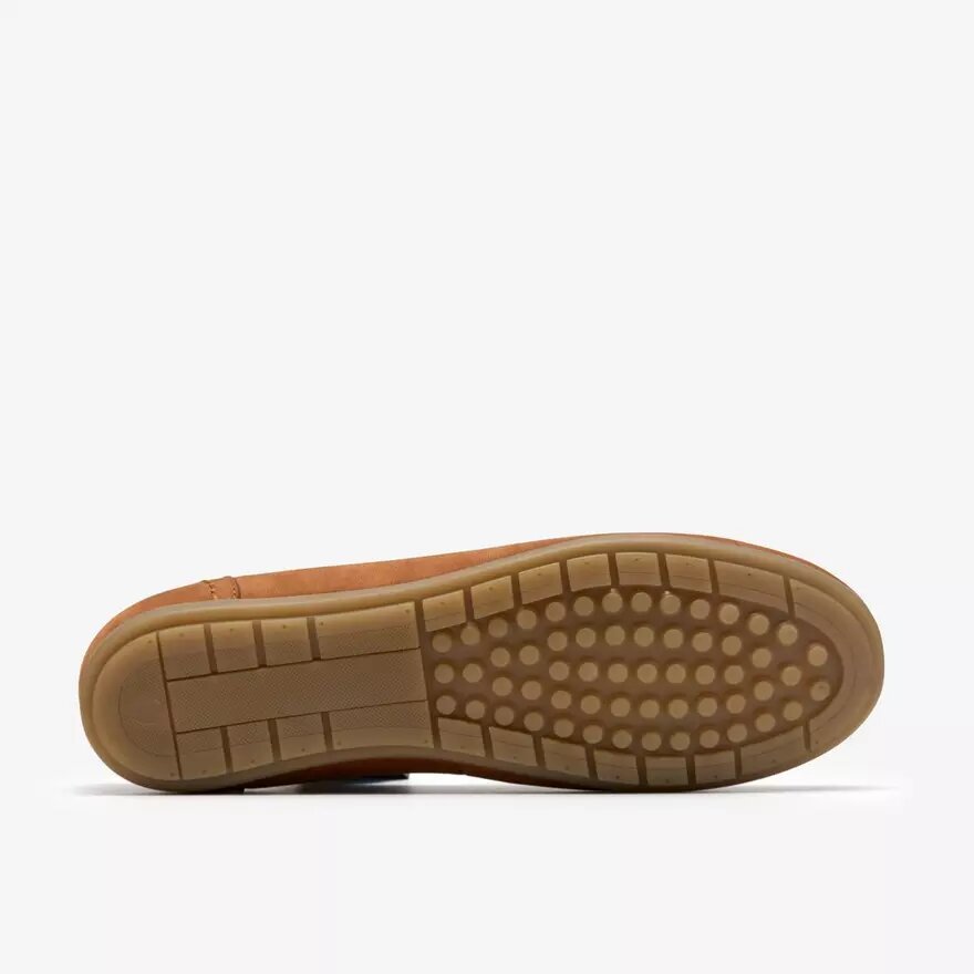 Elliotte Sail Tan Nubuck-mockasiner för dam Elliotte Sail Tan Nubuck-mockasiner för dam
