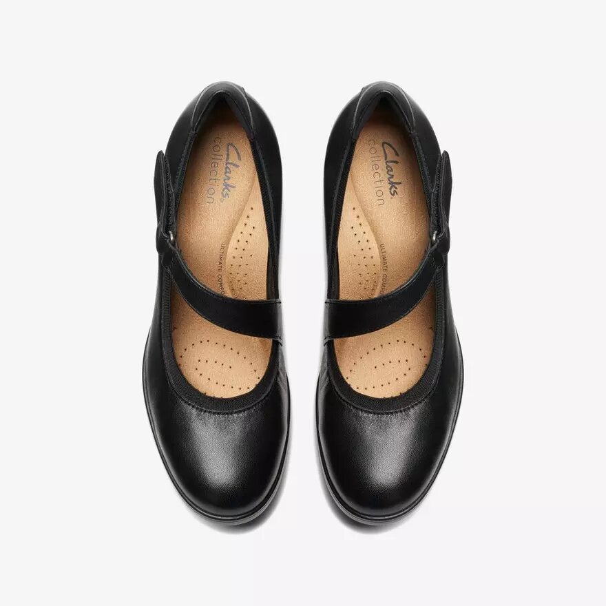 Emily 2 Mabel – Mary Janes i svart läder för damer Emily 2 Mabel – Mary Janes i svart läder för damer