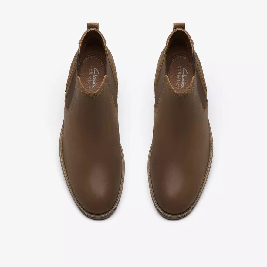 Emmet Easy Cola-Chelsea boots i mocka för herr Emmet Easy Cola-Chelsea boots i mocka för herr