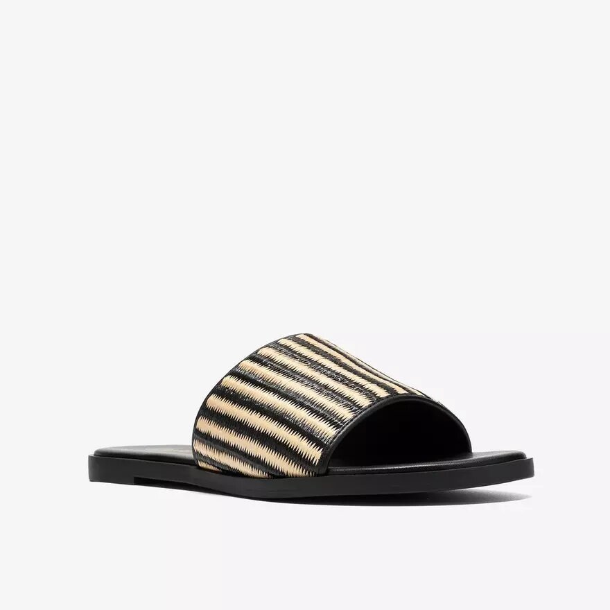 Erisia Strap2 svarta platta sandaler för damer Erisia Strap2 svarta platta sandaler för damer