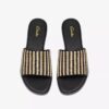 Erisia Strap2 svarta platta sandaler för damer Erisia Strap2 svarta platta sandaler för damer