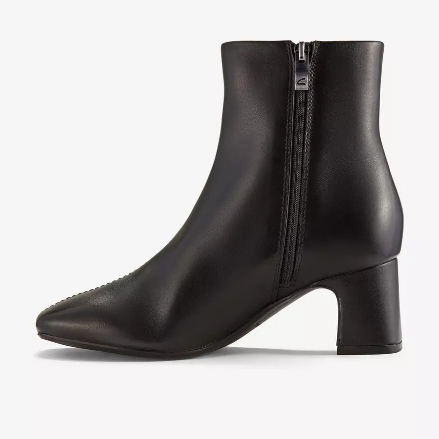 Fernie Zip – svarta läderankelboots för dam Fernie Zip – svarta läderankelboots för dam