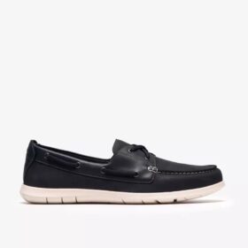 Flexway 2Eye båtskor för herr i marinblå nubuck