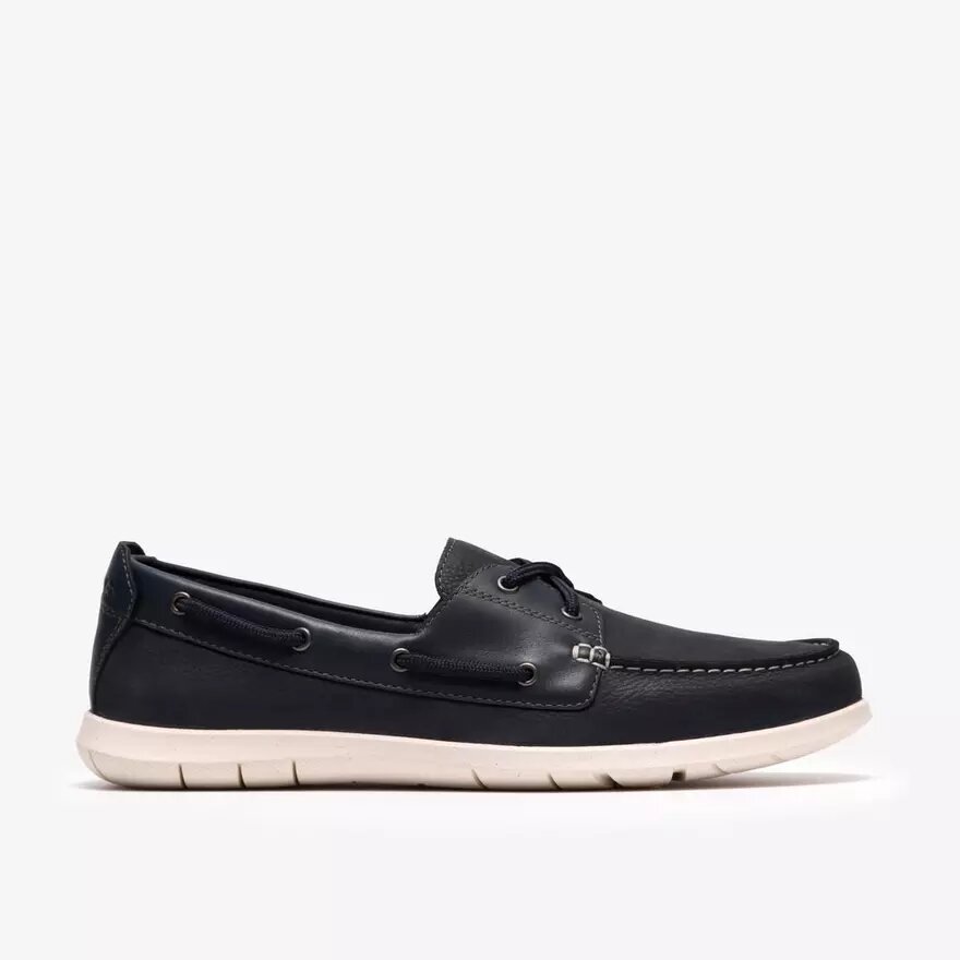 Flexway 2Eye båtskor för herr i marinblå nubuck Flexway 2Eye båtskor för herr i marinblå nubuck