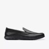 Flexway Step-loafers i svart läder för herr