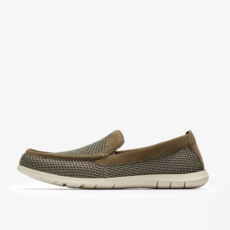Flexway Step Olive Knit Slip-ons för herr Flexway Step Olive Knit Slip-ons för herr