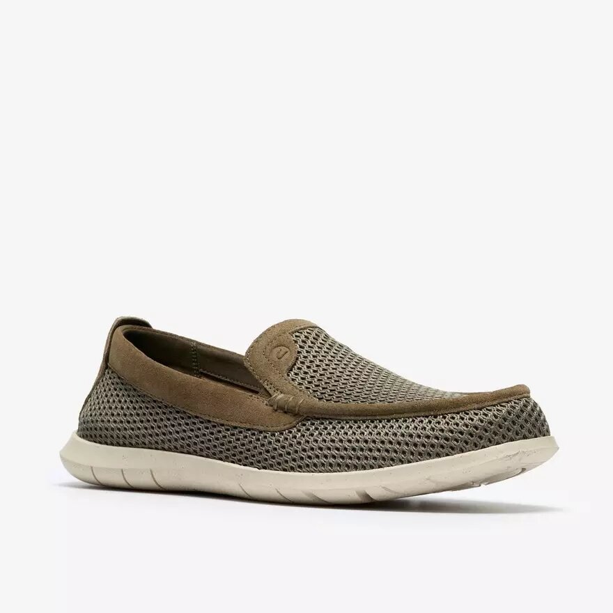 Flexway Step Olive Knit Slip-ons för herr Flexway Step Olive Knit Slip-ons för herr