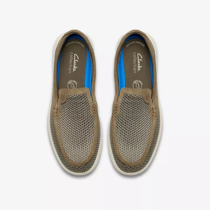 Flexway Step Olive Knit Slip-ons för herr Flexway Step Olive Knit Slip-ons för herr