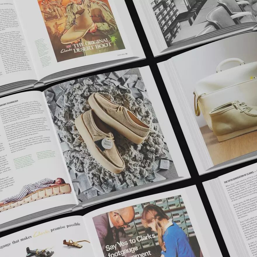 Från Somerset till världen: clarks – en visuell historiebok 1825–2025 Från Somerset till världen: clarks – en visuell historiebok 1825–2025