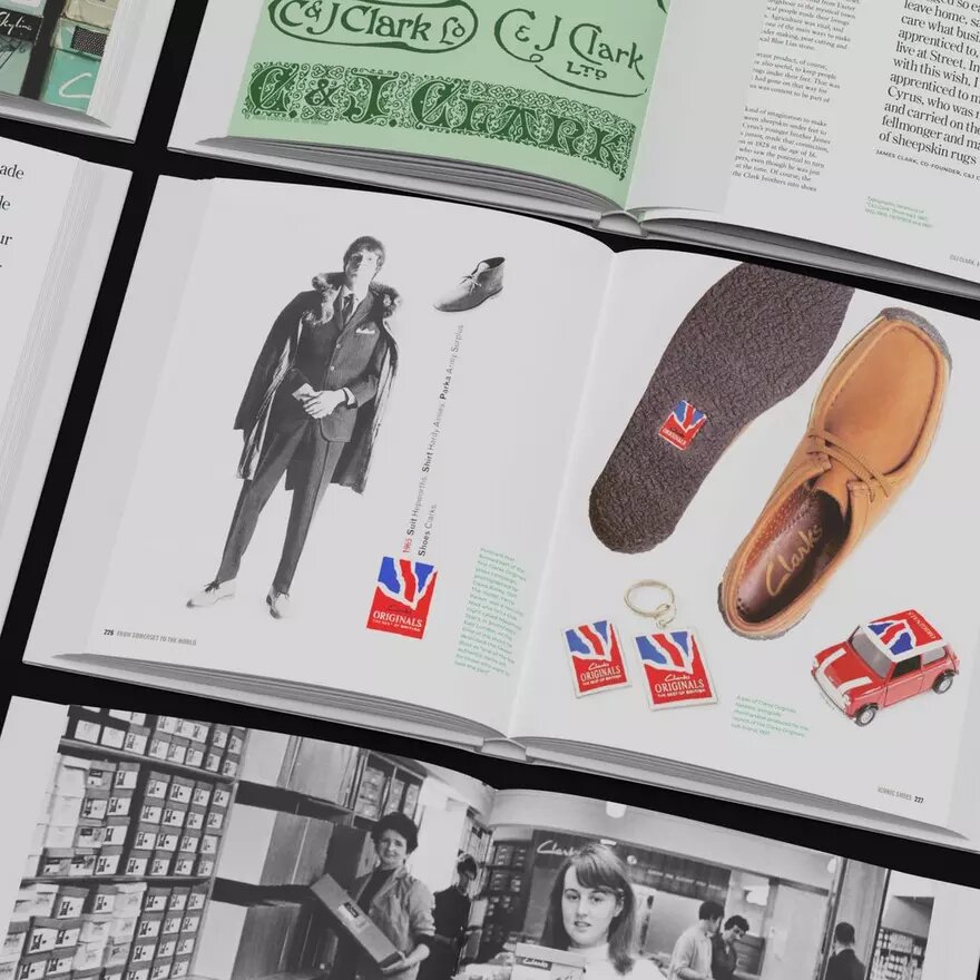 Från Somerset till världen: clarks – en visuell historiebok 1825–2025 Från Somerset till världen: clarks – en visuell historiebok 1825–2025