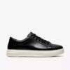 Goswell Tie – svart lädersneaker för herr Goswell Tie – svart lädersneaker för herr