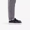 Goswell Tie – svart lädersneaker för herr Goswell Tie – svart lädersneaker för herr