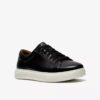 Goswell Tie – svart lädersneaker för herr Goswell Tie – svart lädersneaker för herr