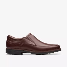 Herrloafer Un Kendric Go i mahognyfärgat läder | clarks