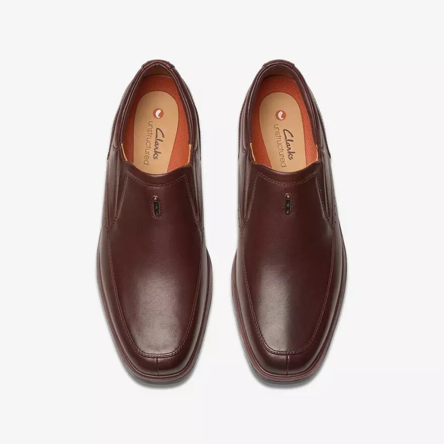 Herrloafer Un Kendric Go i mahognyfärgat läder | clarks Herrloafer Un Kendric Go i mahognyfärgat läder | clarks