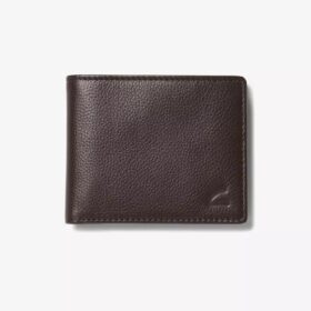 Herrplånbok Classic Pebble Slimfold, brun, USA