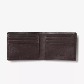 Herrplånbok Classic Pebble Slimfold, brun, USA