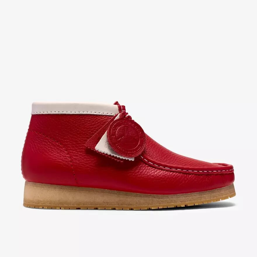 Herrstövlar Walla Boot Rb i rött läder – Wallabees Herrstövlar Walla Boot Rb i rött läder – Wallabees