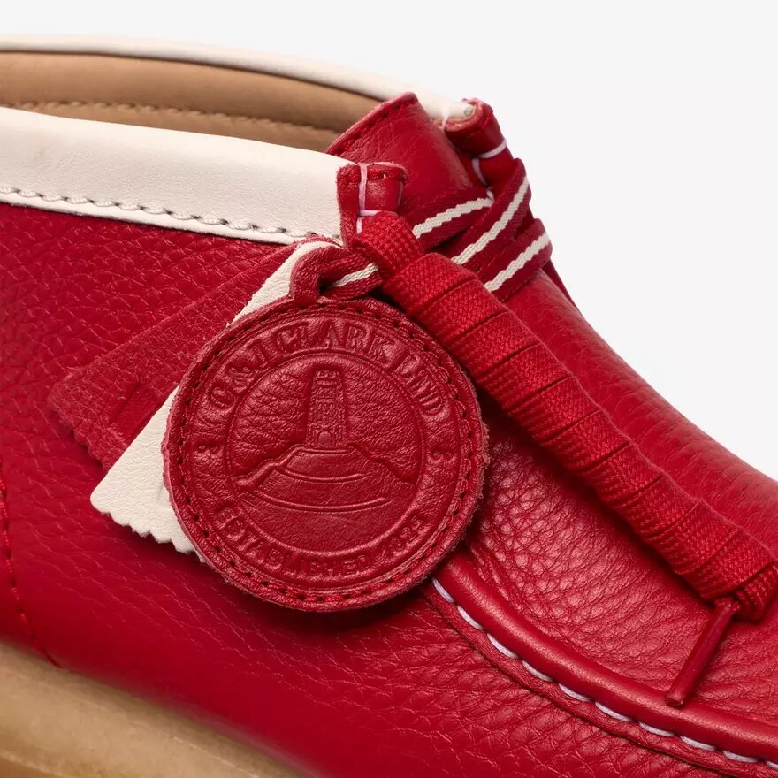 Herrstövlar Walla Boot Rb i rött läder – Wallabees Herrstövlar Walla Boot Rb i rött läder – Wallabees