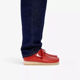 Herrstövlar Walla Boot Rb i rött läder – Wallabees